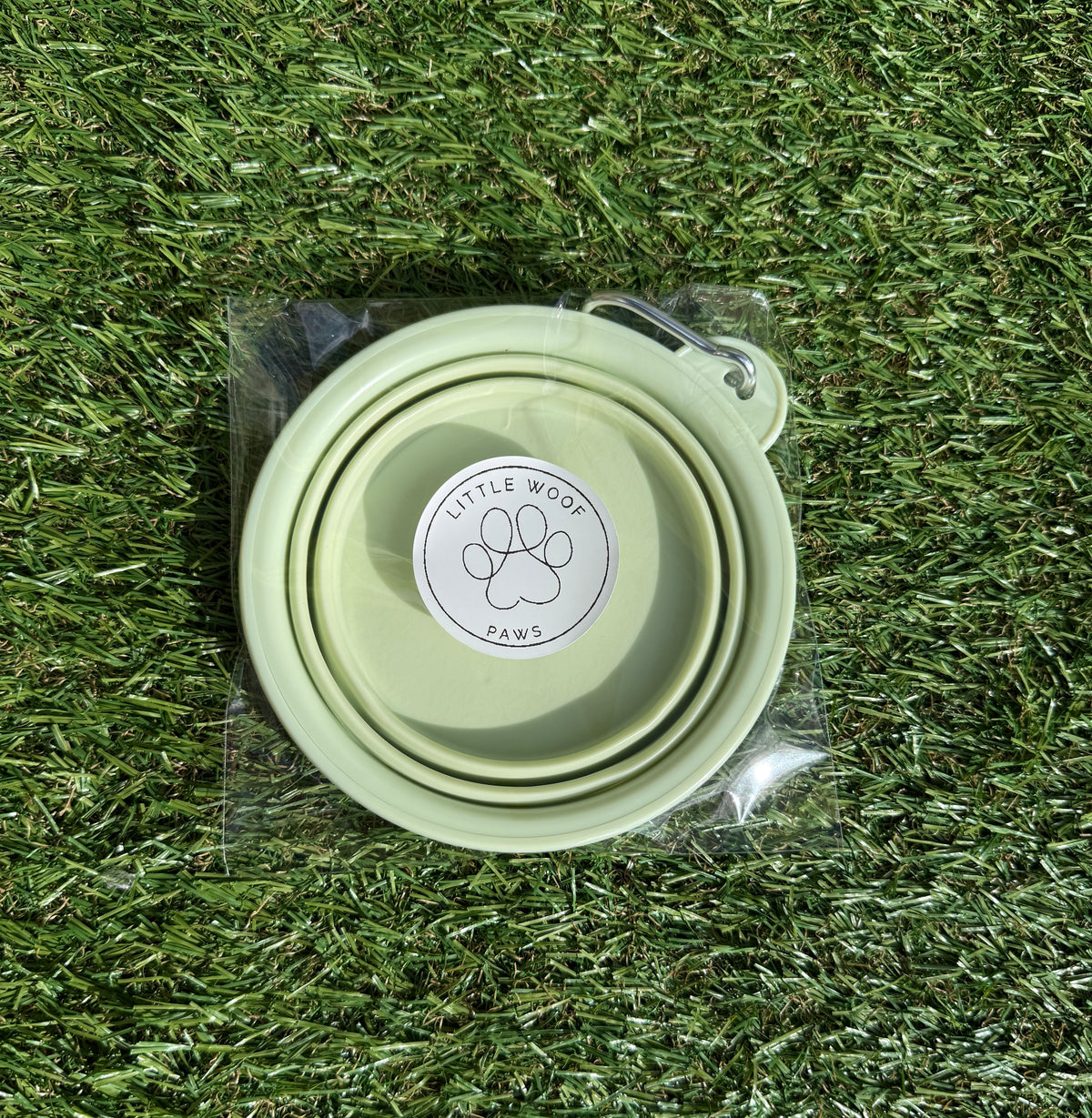Opvouwbaar bakje 350 ml - pastelgroen