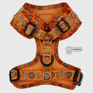 Dog harness - Pupkin Donuts - Sassy Woof